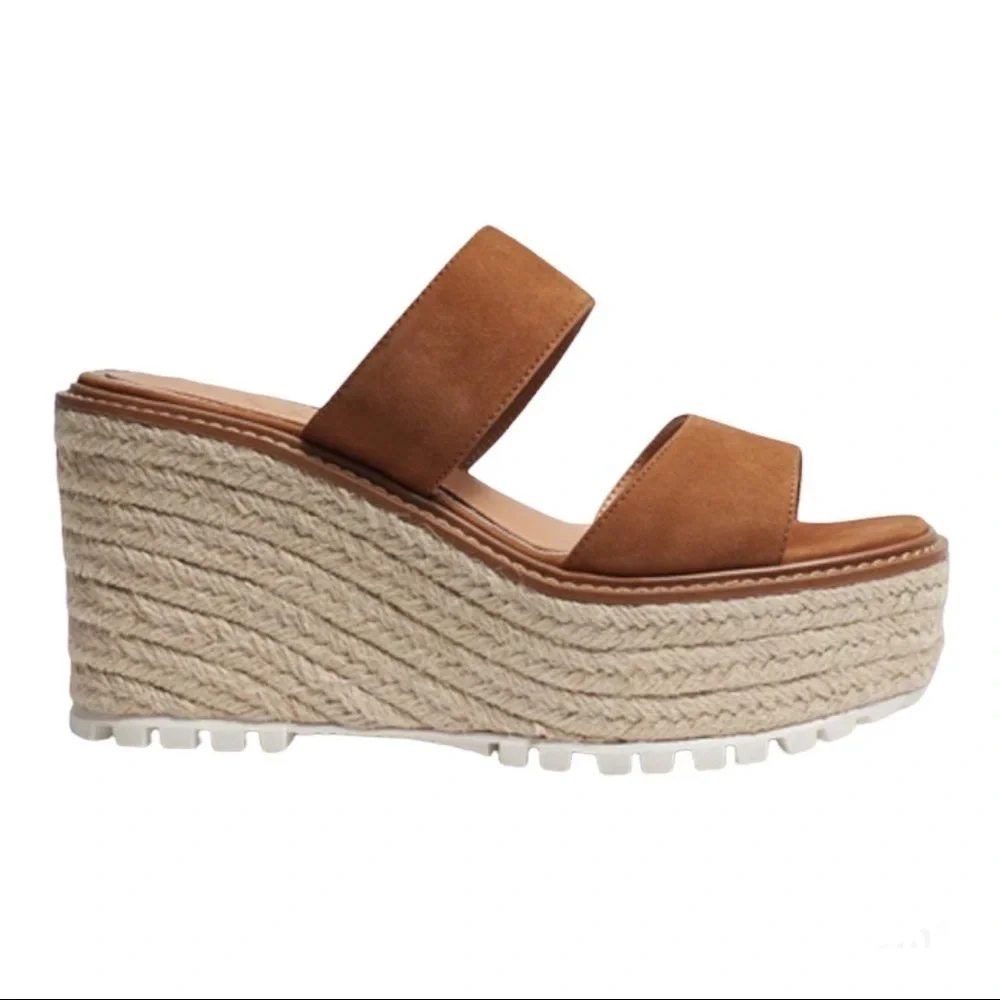Sam Edelman Luca Espadrille Platform Wedges Sandals Size 10